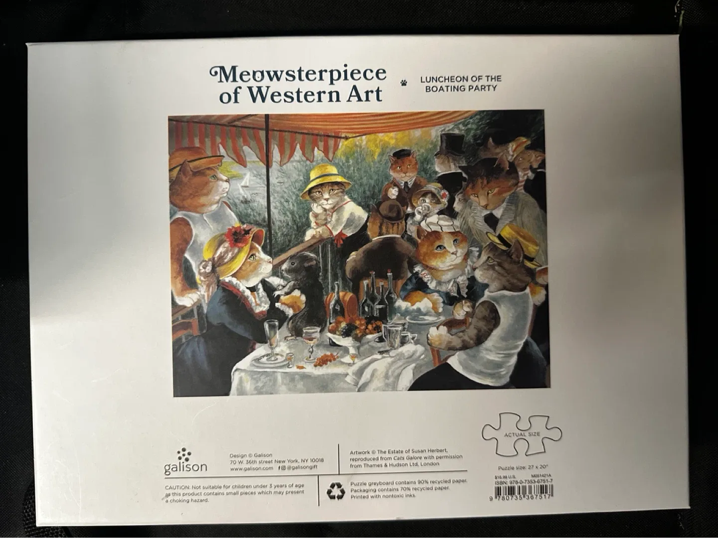 Galison Meowsterpiece Jigsaw Puzzle 1000 pieces - photo 2