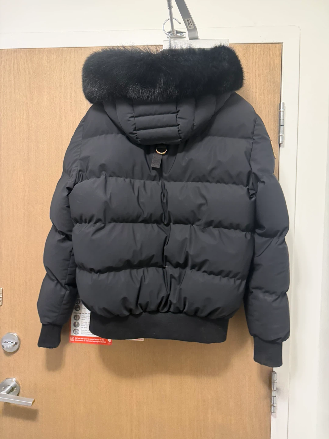 Moose Knuckles Black Bomber Jacket/ large - photo 4
