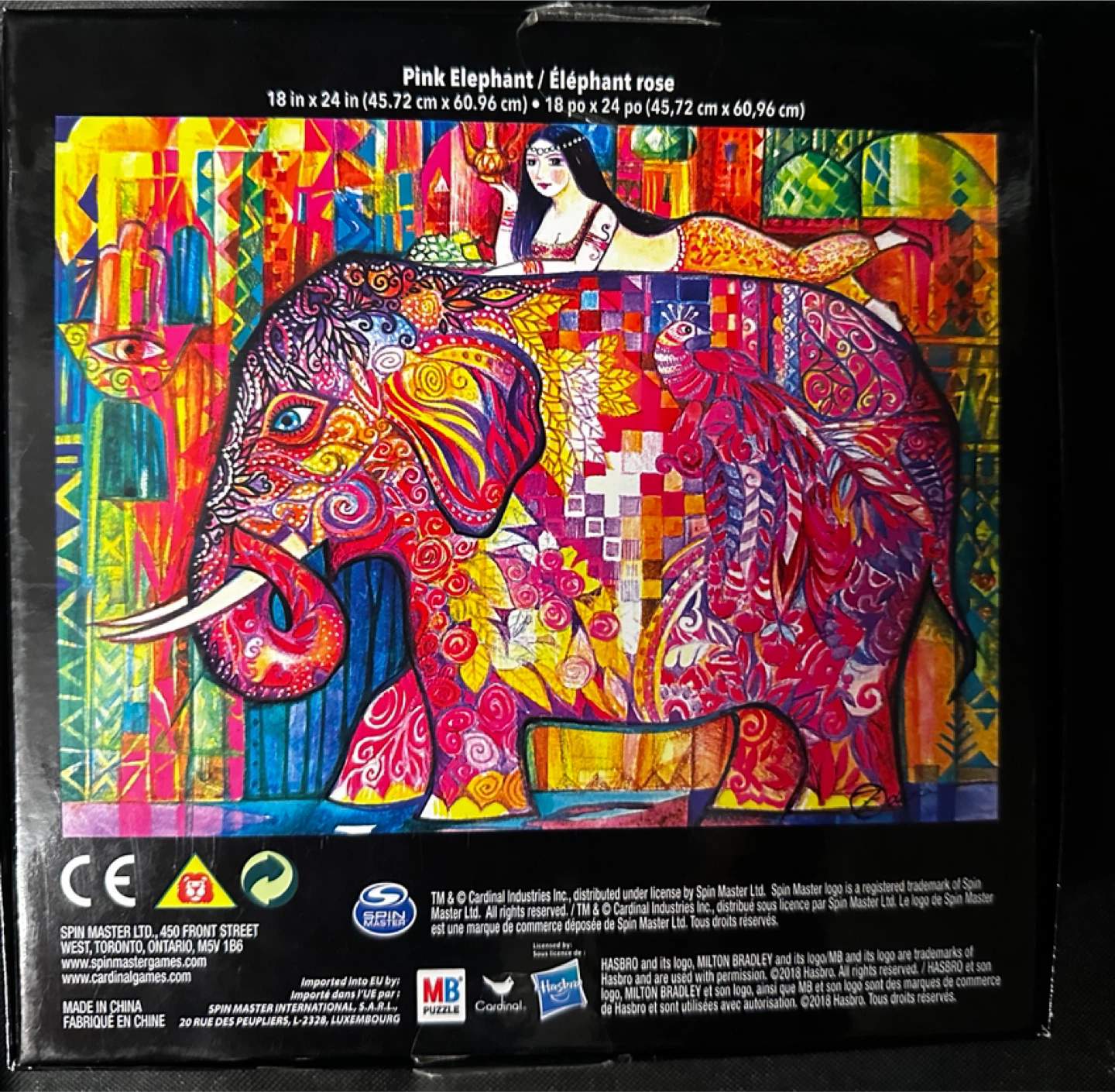 MB Intense Pink Elephant 500 Piece Puzzle - photo 2