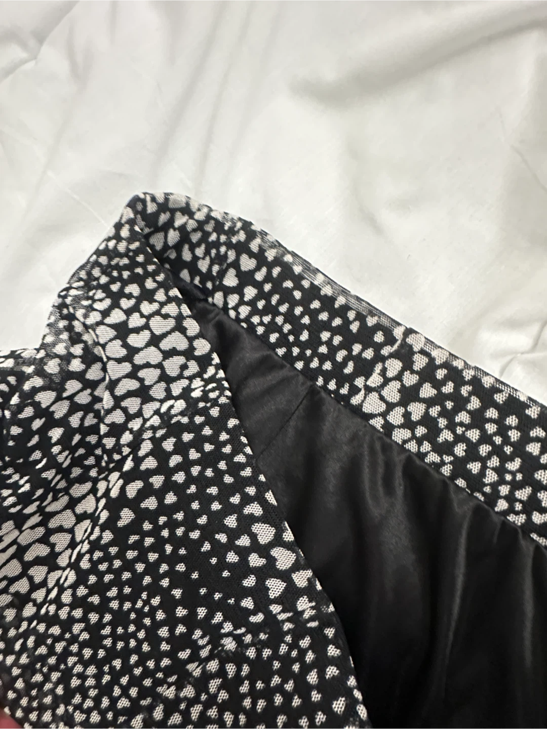 Heart Print Lace banding Skirt - photo 3