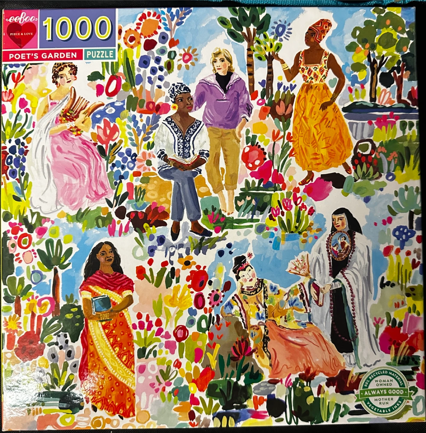 eeBoo Poet's Garden 1000 Piece Puzzle
