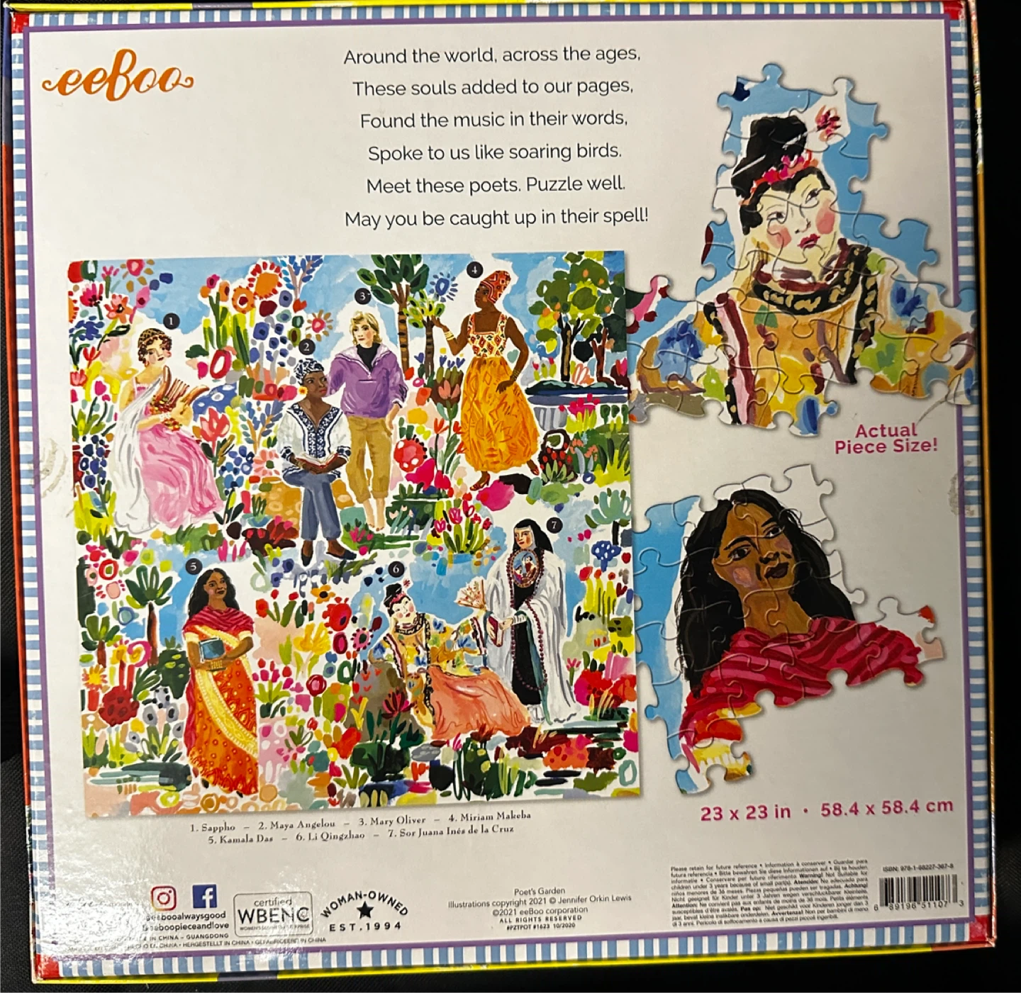 eeBoo Poet's Garden 1000 Piece Puzzle - photo 2