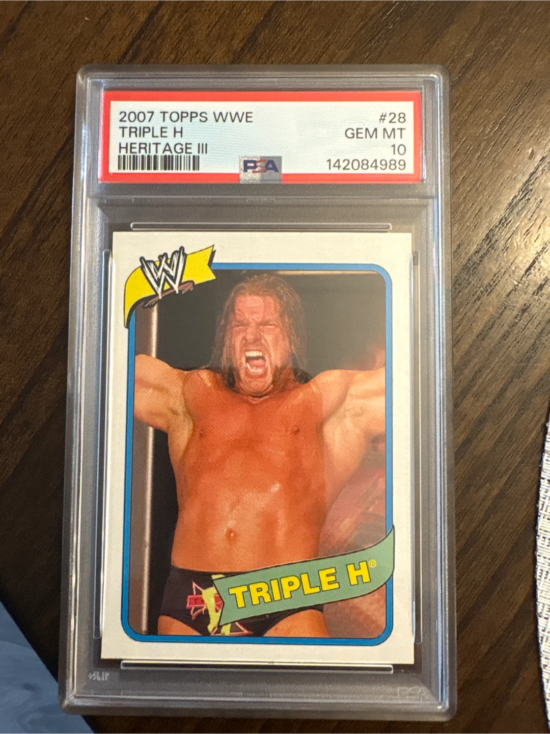 2007 Topps WWE Triple H Heritage III PSA 10 Card