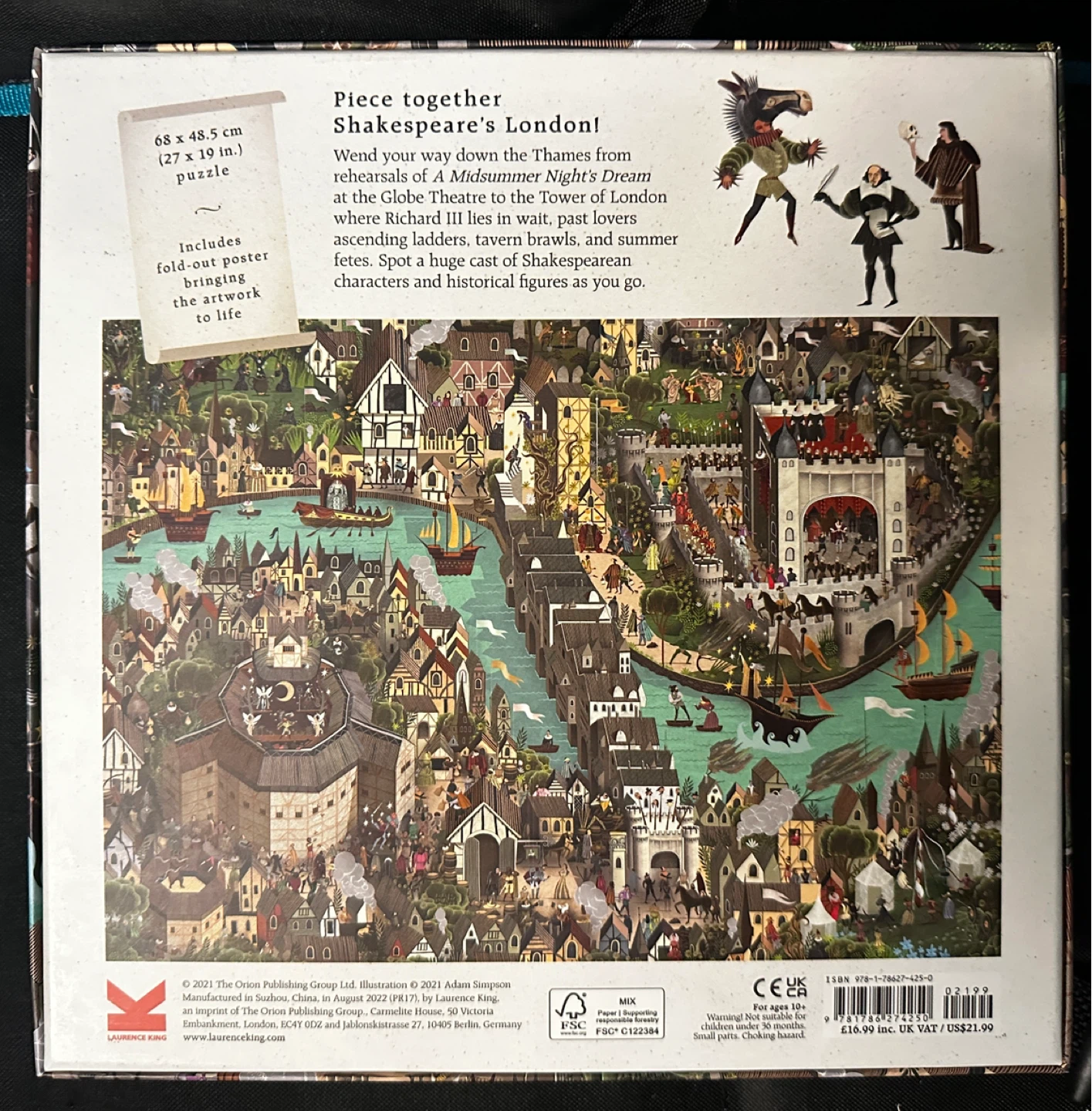 The World of Shakespeare 1000-Piece Jigsaw Puzzle - photo 2