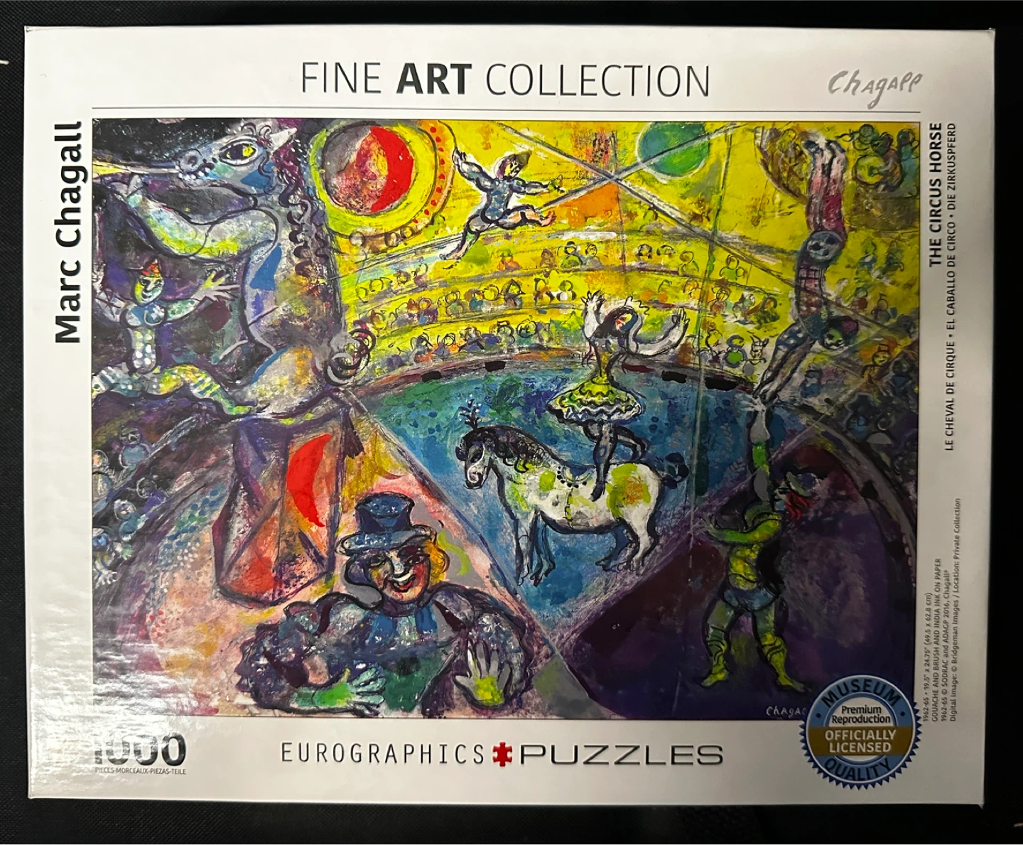 EuroGraphics Marc Chagall The Circus Horse 1000 Piece Puzzle