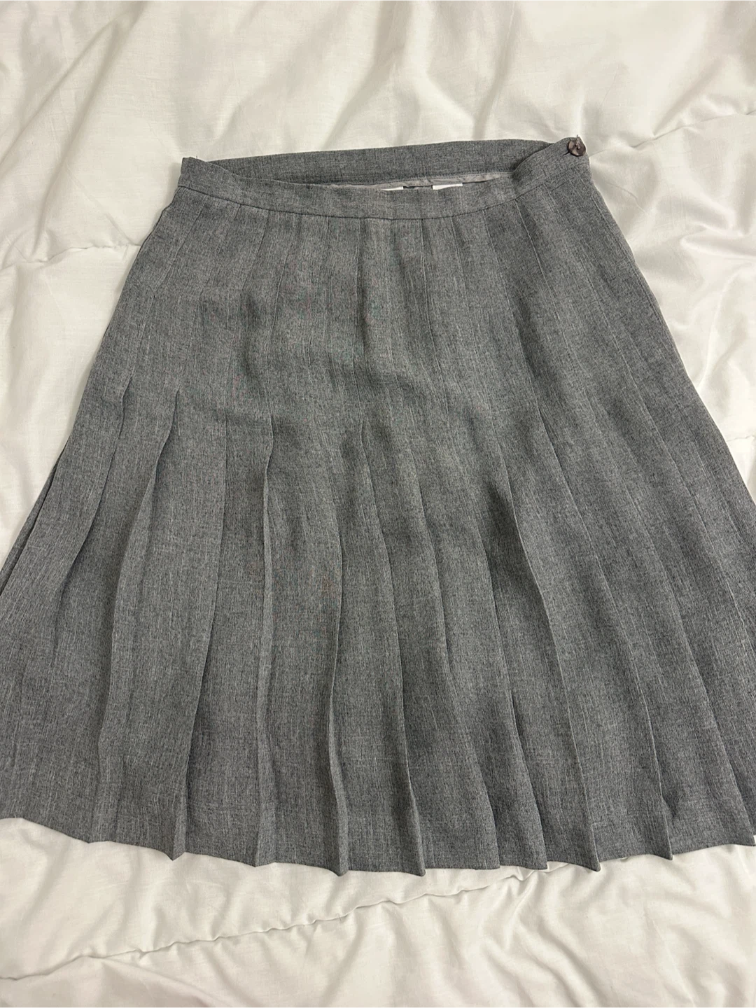Talbots Grey Pleated Skirt