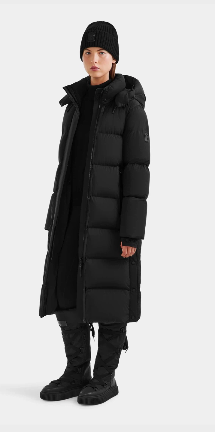 Rudsak Limited Edition XL Black Long Maxi Down Coat