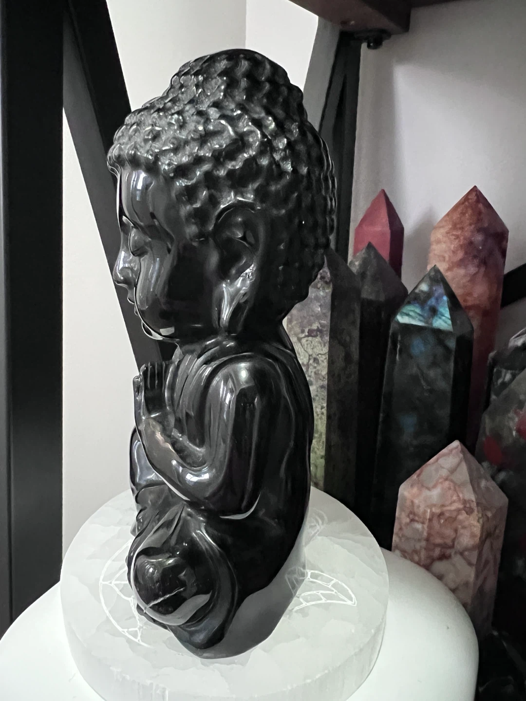 BLACK OBSIDIAN BUDDHA - photo 2