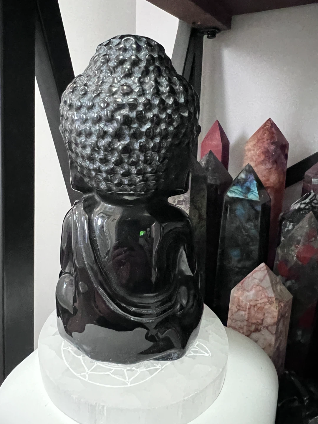 BLACK OBSIDIAN BUDDHA - photo 3
