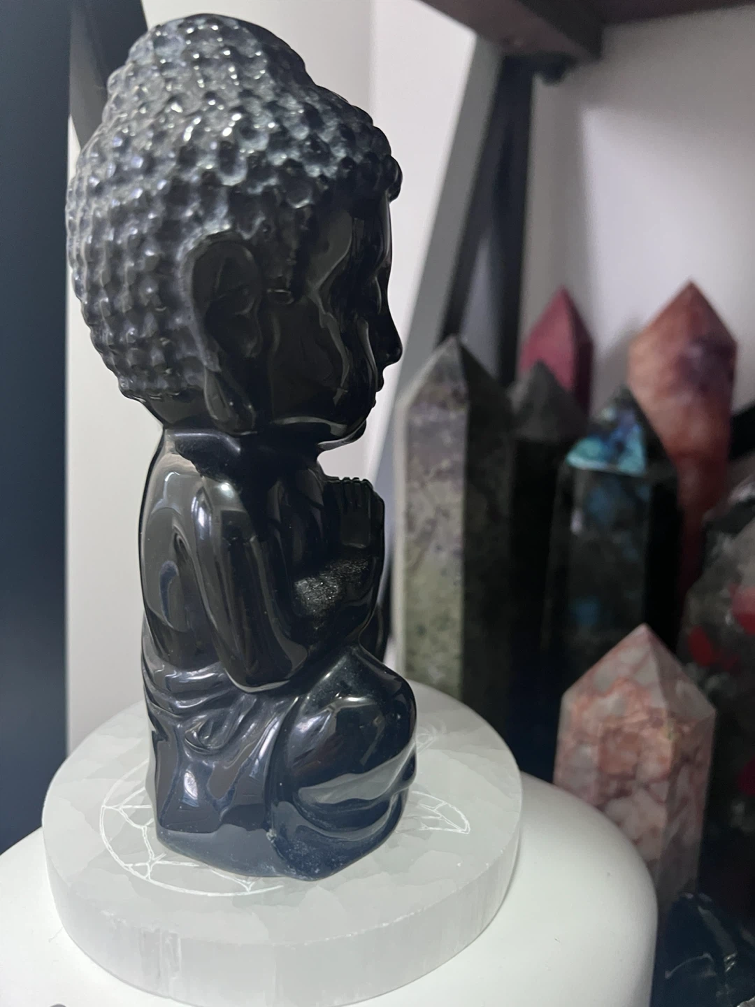 BLACK OBSIDIAN BUDDHA - photo 4