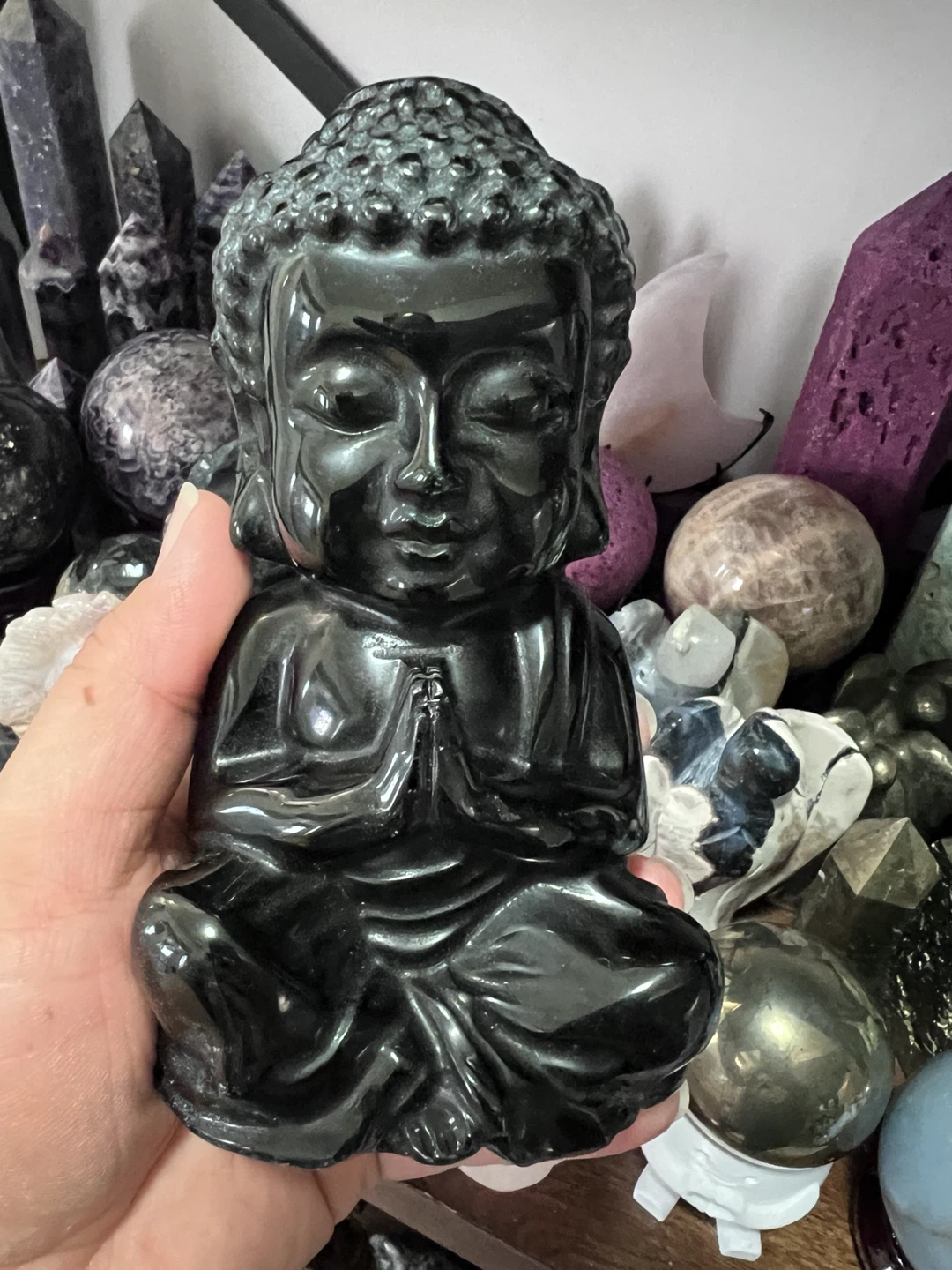 BLACK OBSIDIAN BUDDHA - photo 5