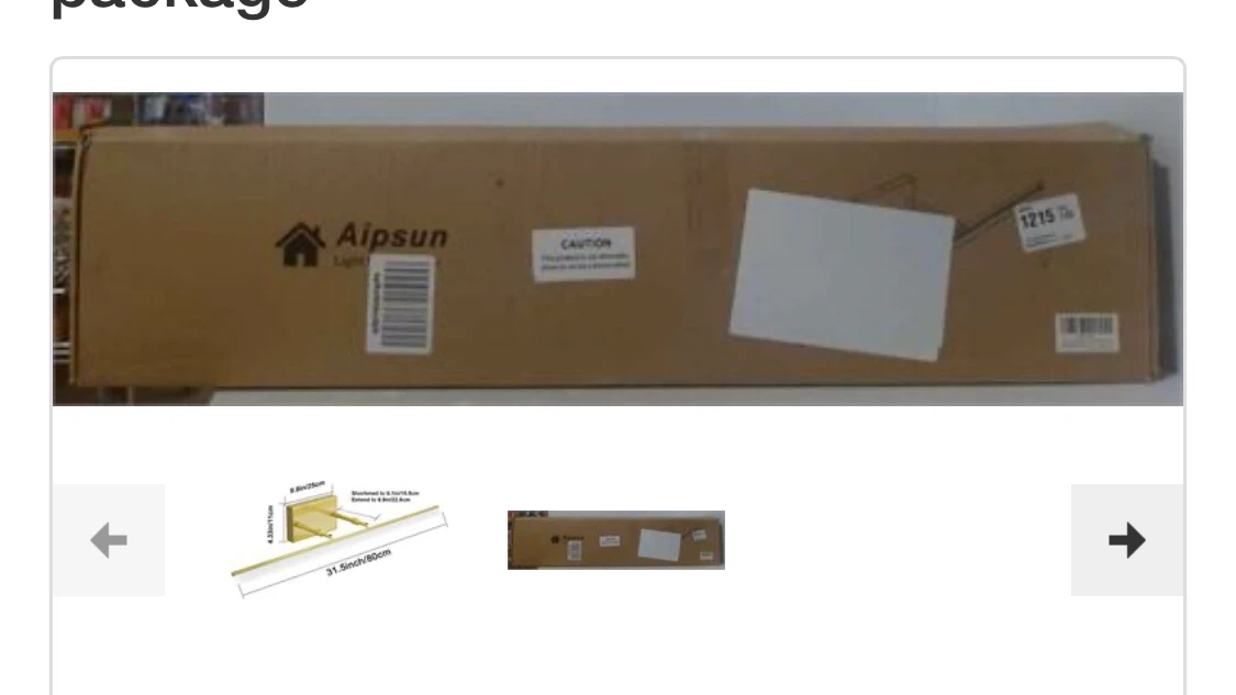 Aipsun 31.5" 6000K Modern Vanity Light Gold - photo 2