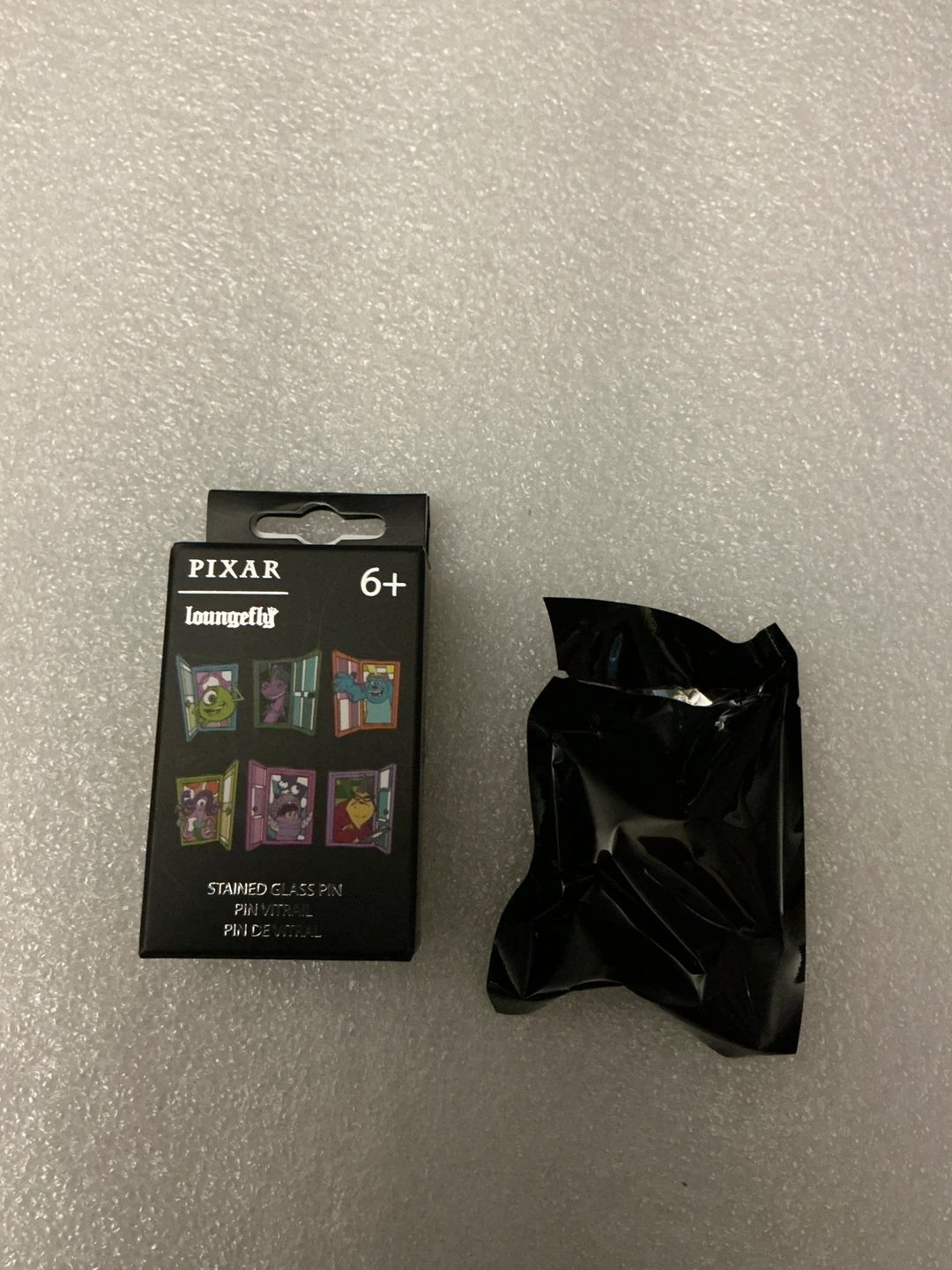 Loungefly Pixar Monsters Inc Stained Glass Mystery Pin