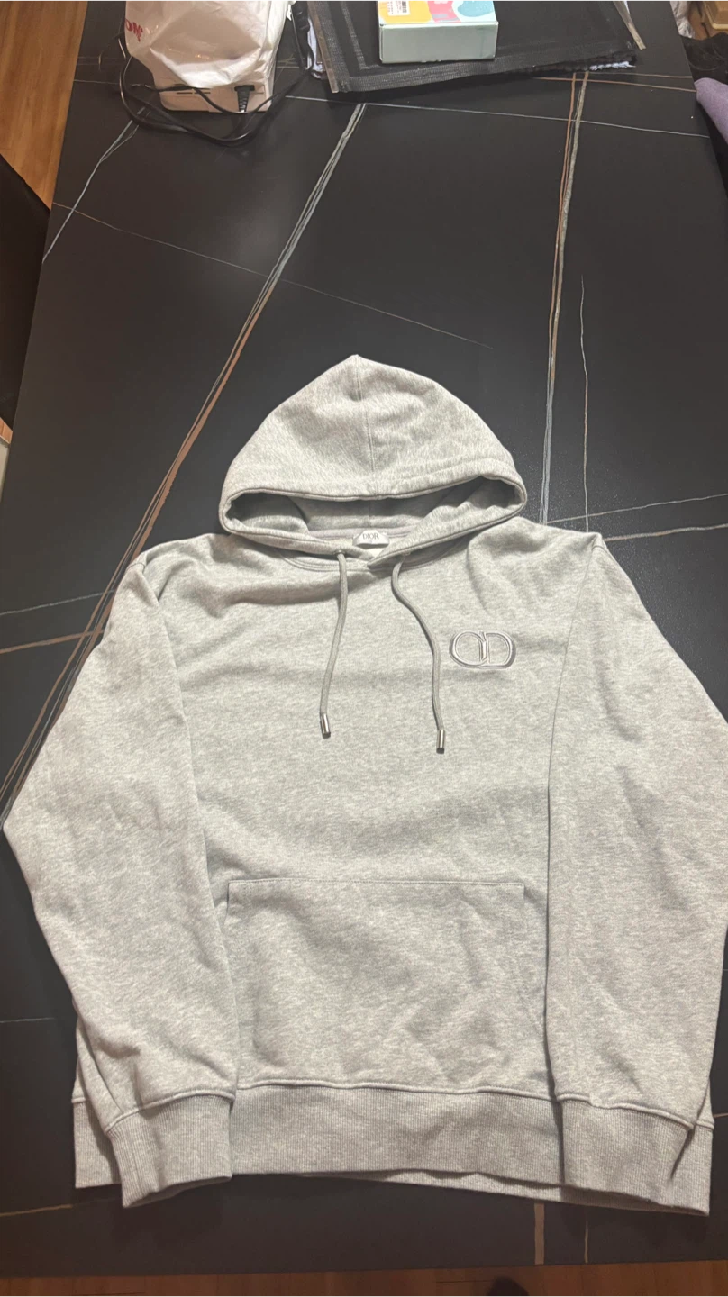 Dior Grey Hooded Sweatshirt