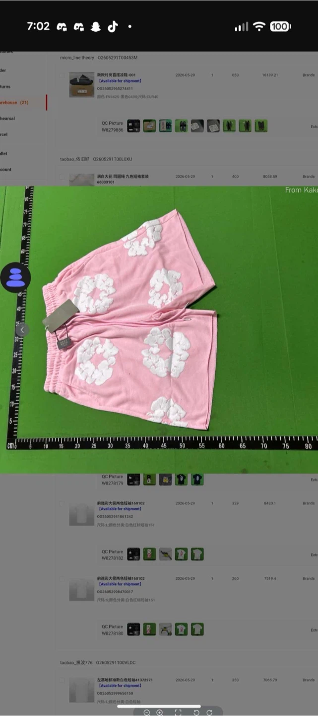 Denim Tears Pink Shorts - photo 2