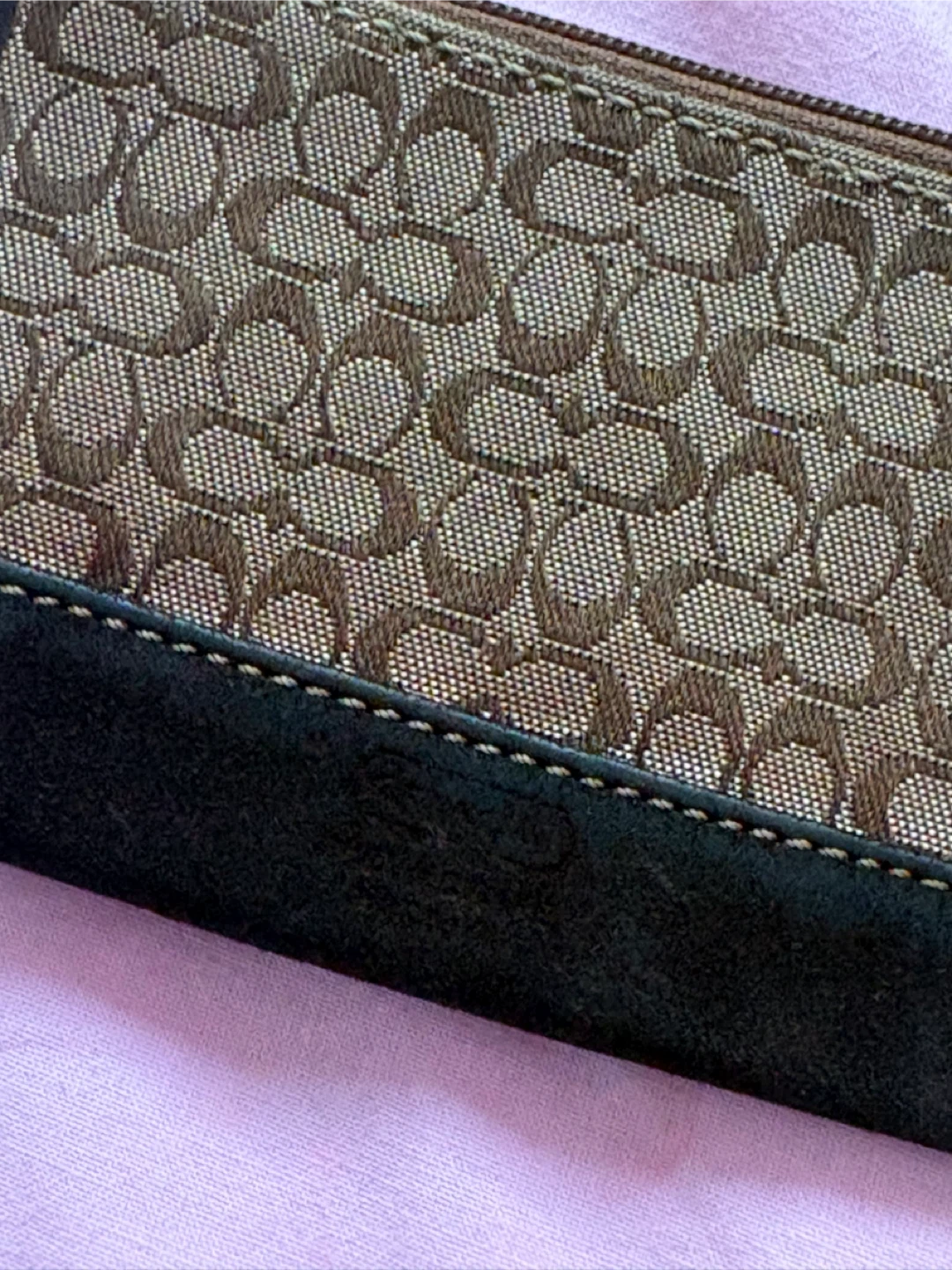 Coach Signature Canvas and Leather Coin Case - photo 4