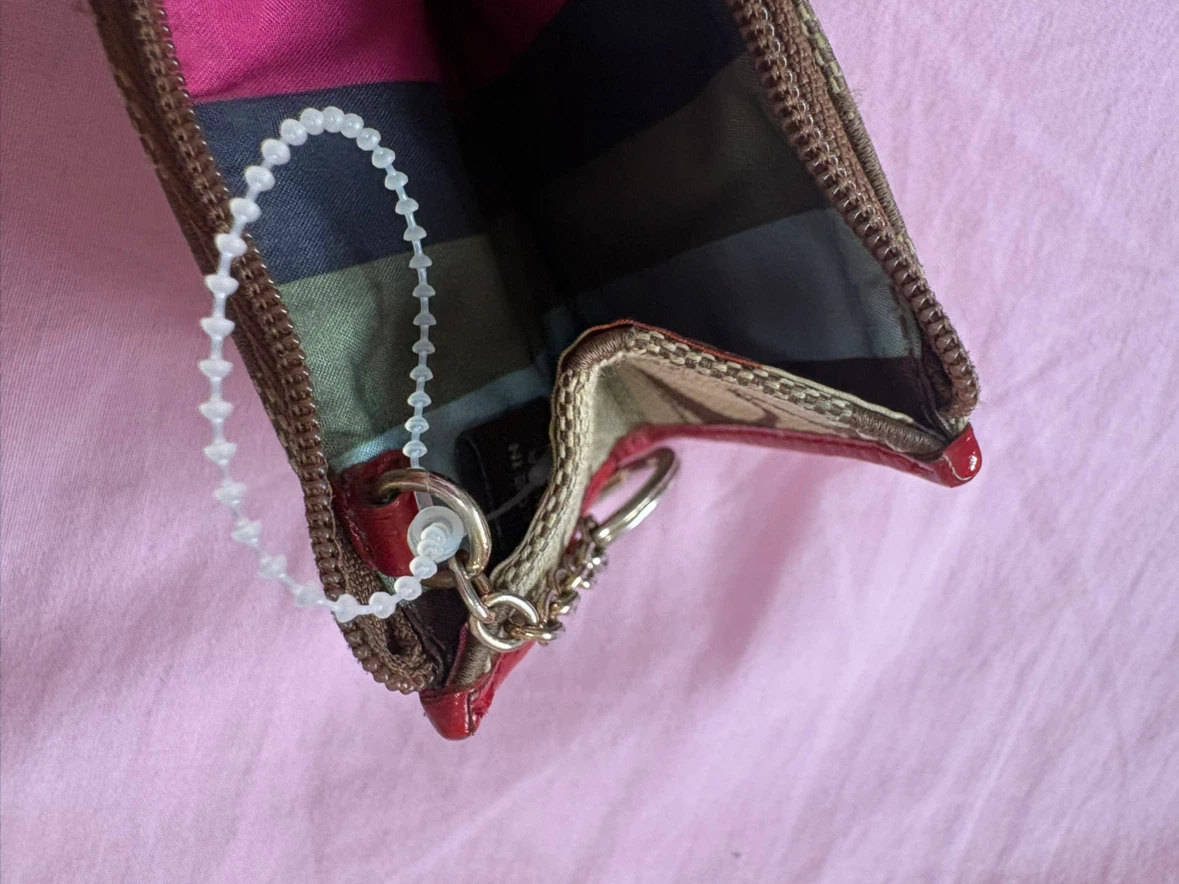 Coach Signature Stripe Coin Purse - photo 5