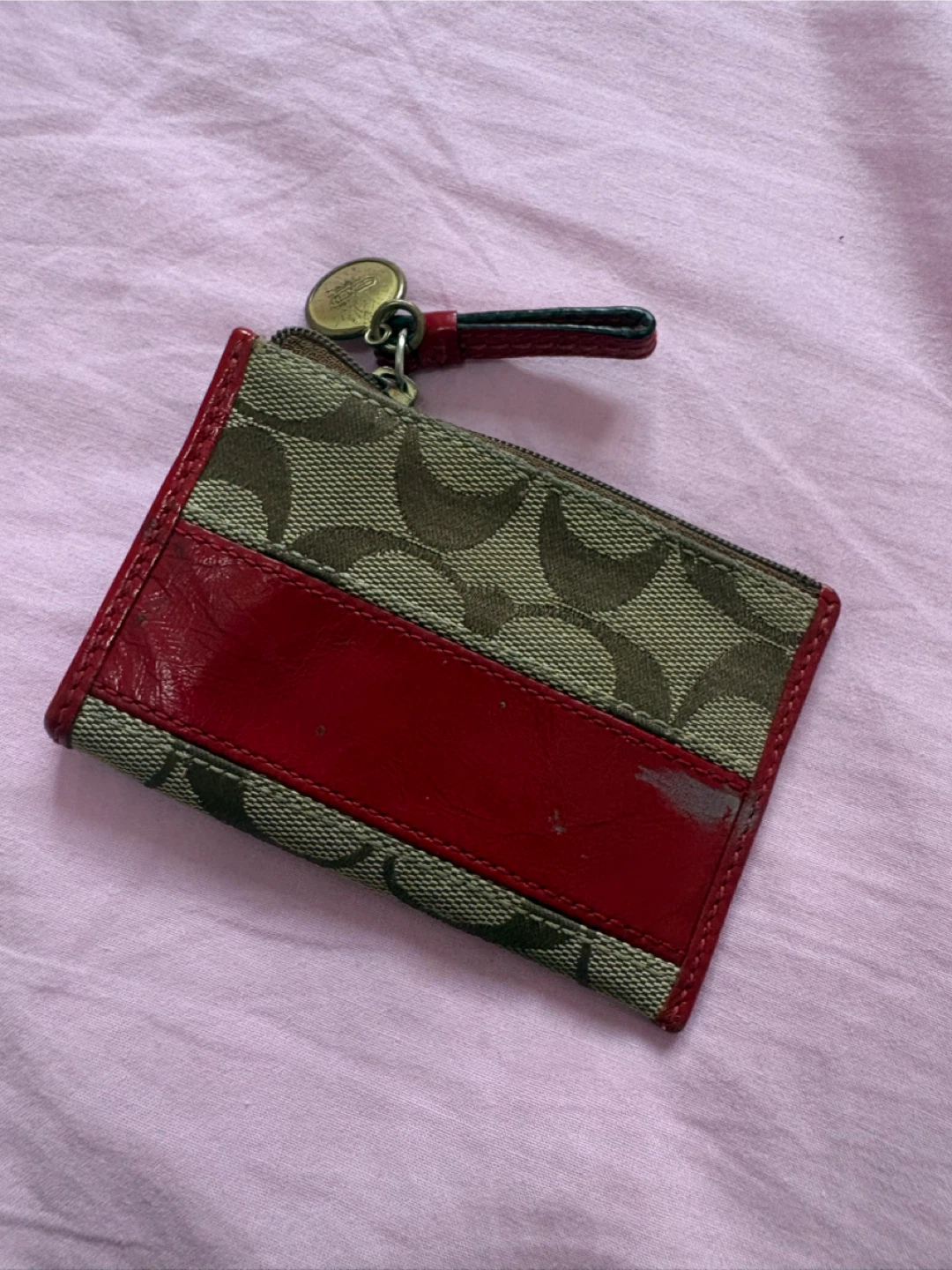 Coach Signature Stripe Coin Purse - photo 3
