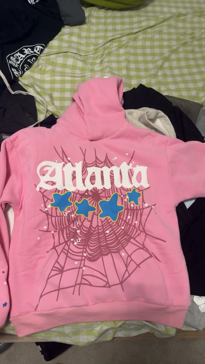 Pink Atlanta Sp5der Hoodie