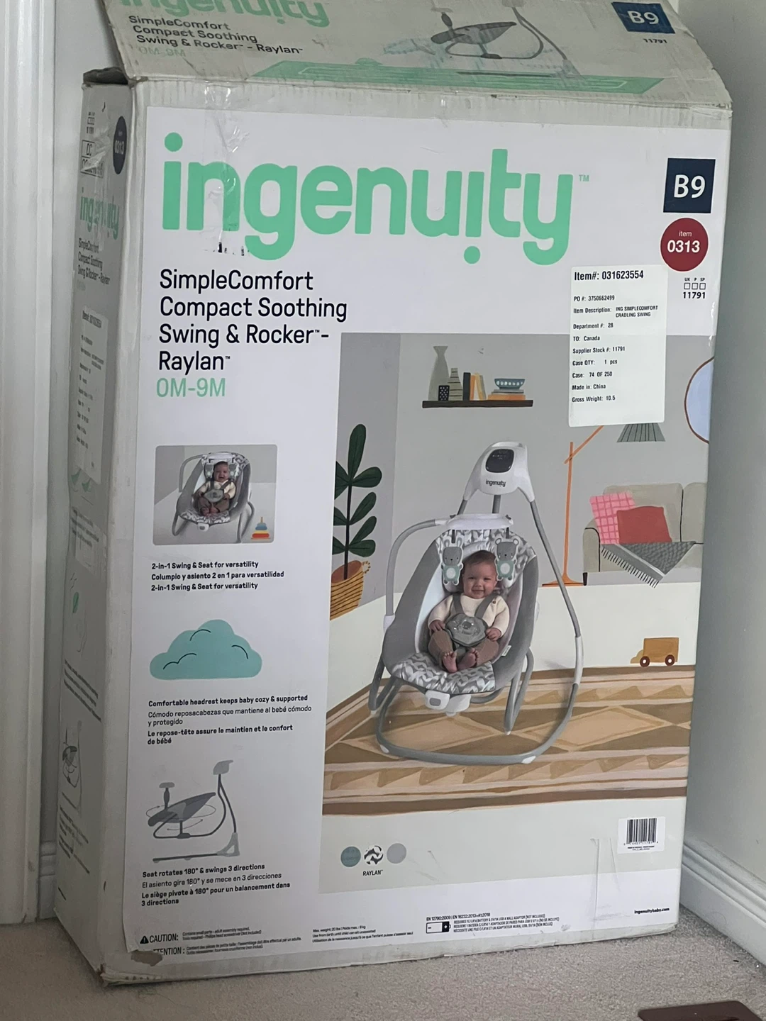 Ingenuity SimpleComfort Swing & Rocker - Raylan