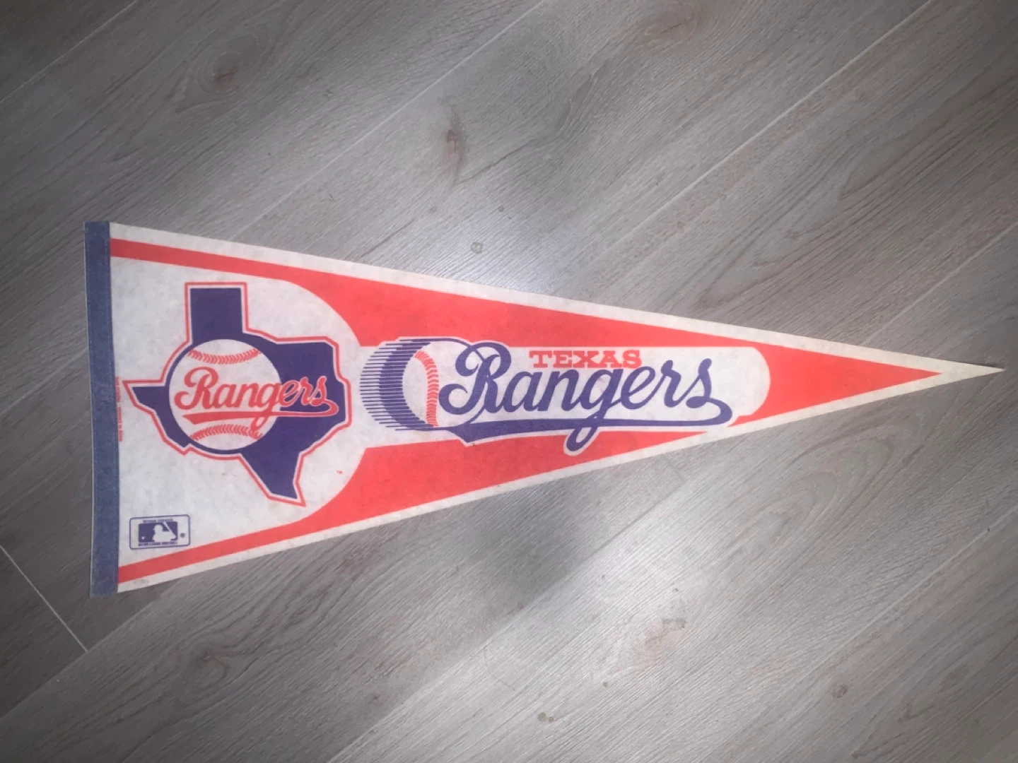 Vintage Texas Rangers MLB Felt Pennant
