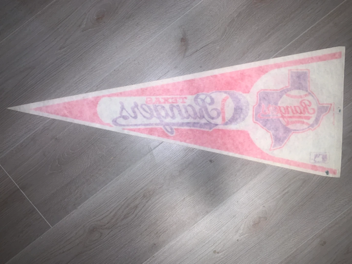 Vintage Texas Rangers MLB Felt Pennant - photo 2