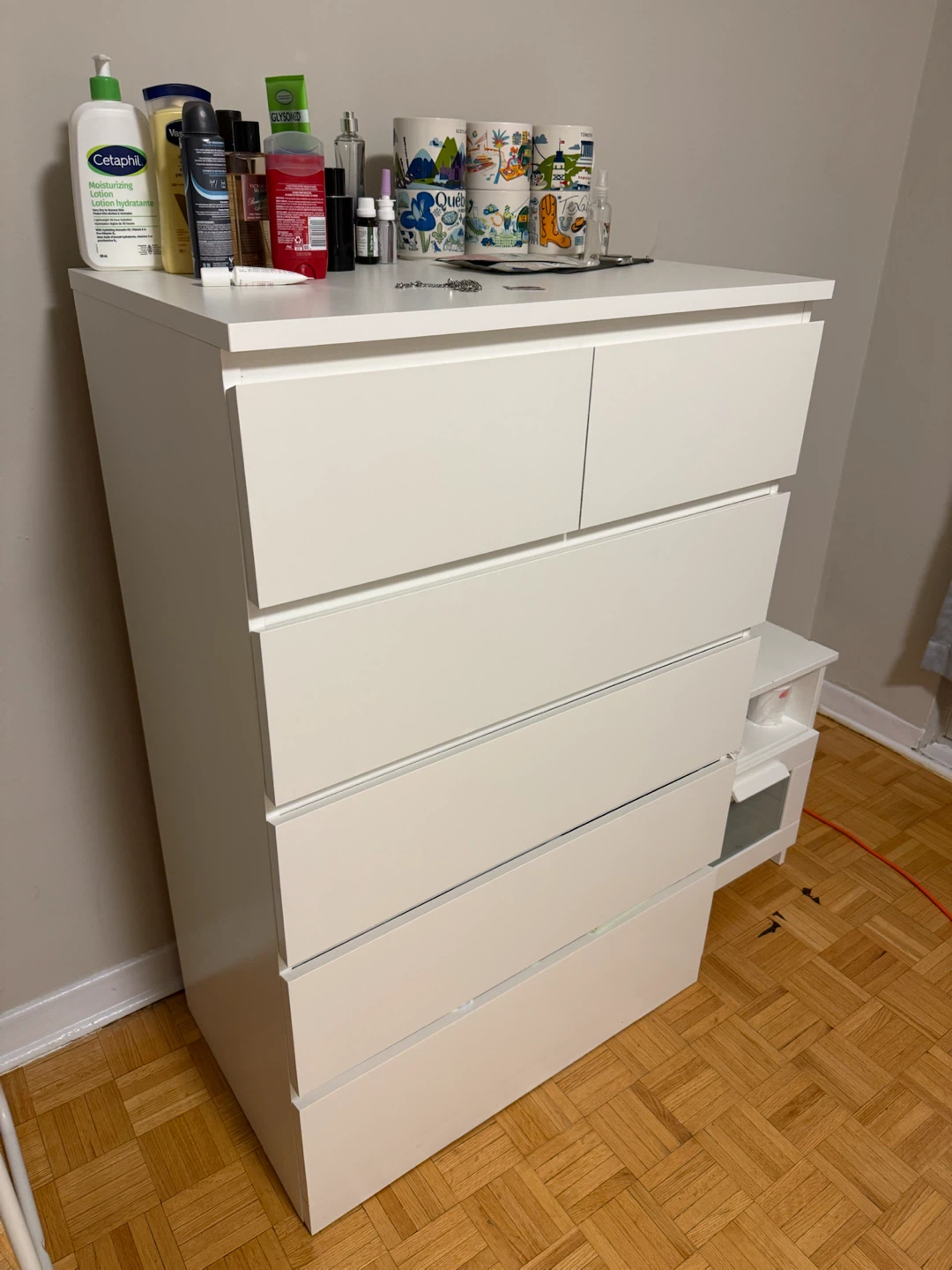 IKEA White 6-Drawer Chest / Dresser – Excellent Condition – $140