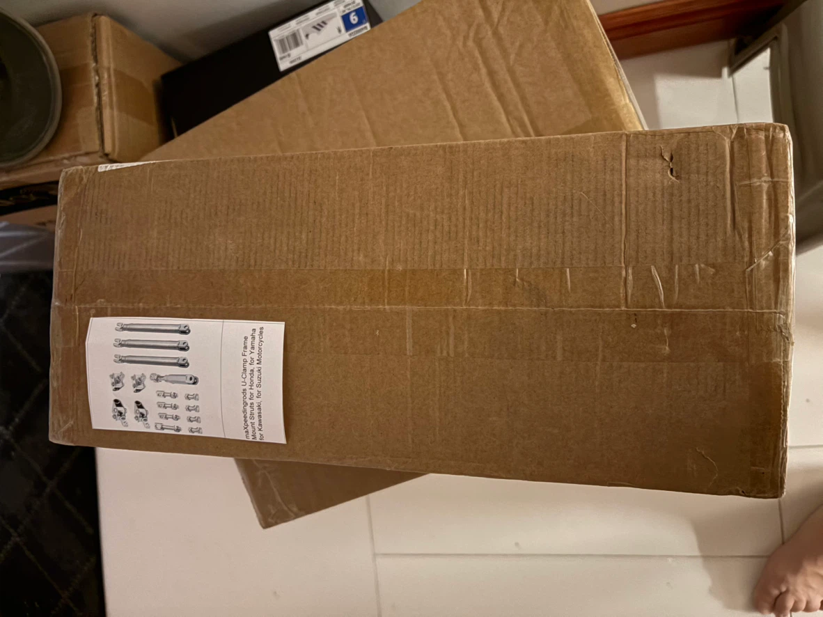 U-Clamp Frame Mount Struts for motorcycles - photo 2