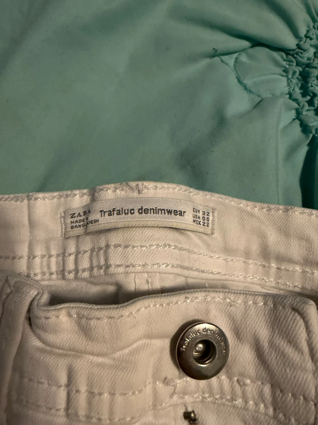 Zara Trafaluc White Denim Jeans - photo 2