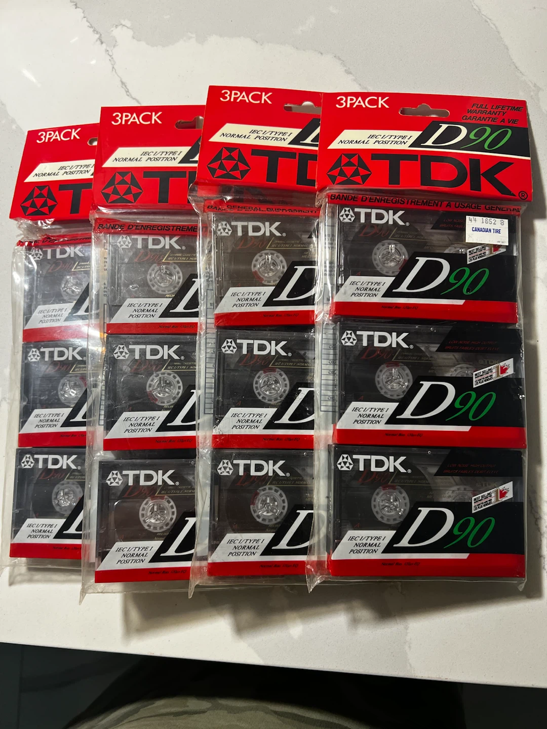 TDK D90 Audio Cassette 3-Packs