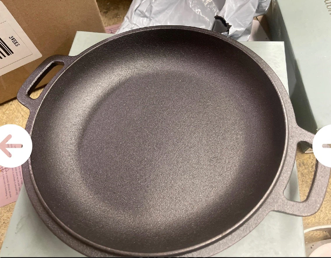 Cast Iron Double Handle Skillet-New - photo 3