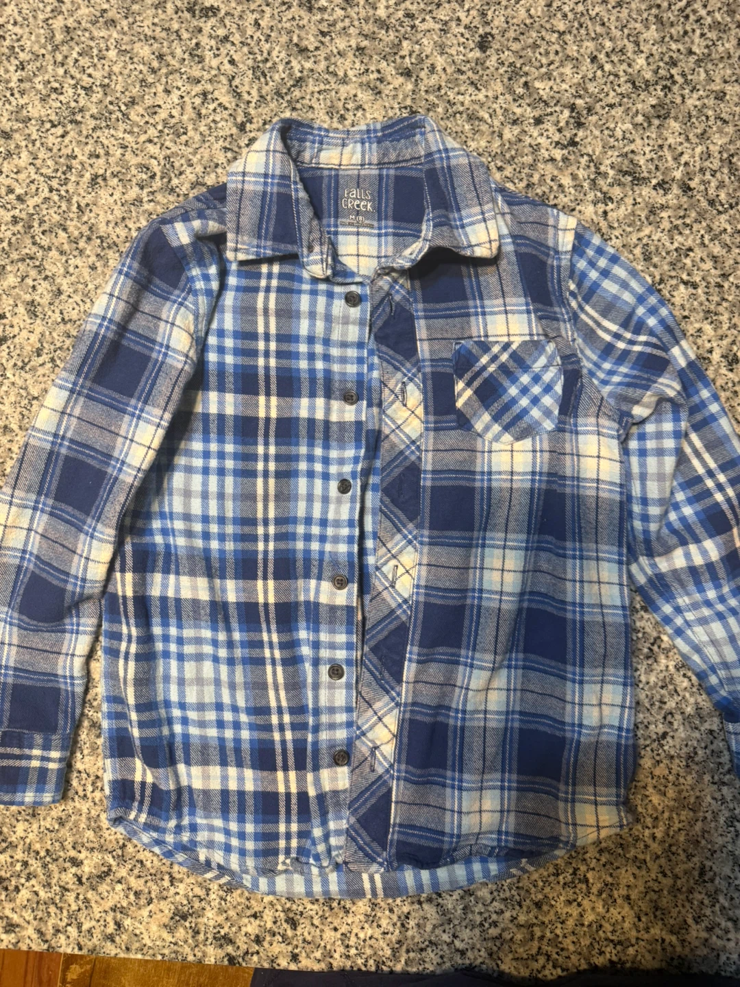 Falls Creek Plaid Shirt Size M (8) - photo 3