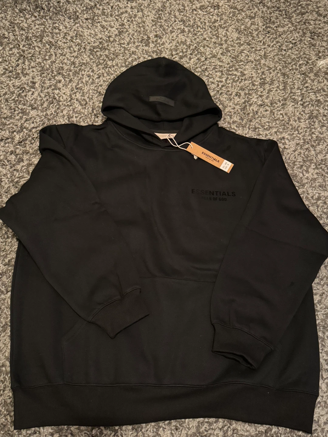 Black Essentials Hoodie