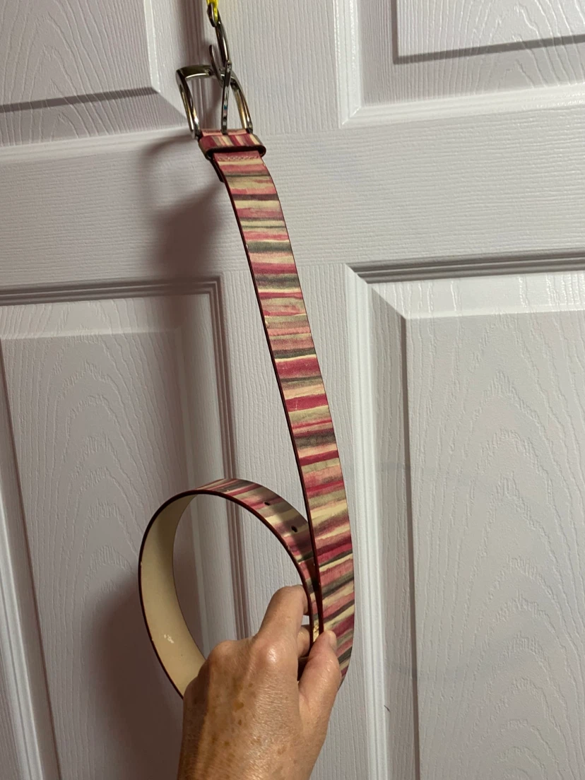 Vineyard Vines Striped Leather Belt - photo 2
