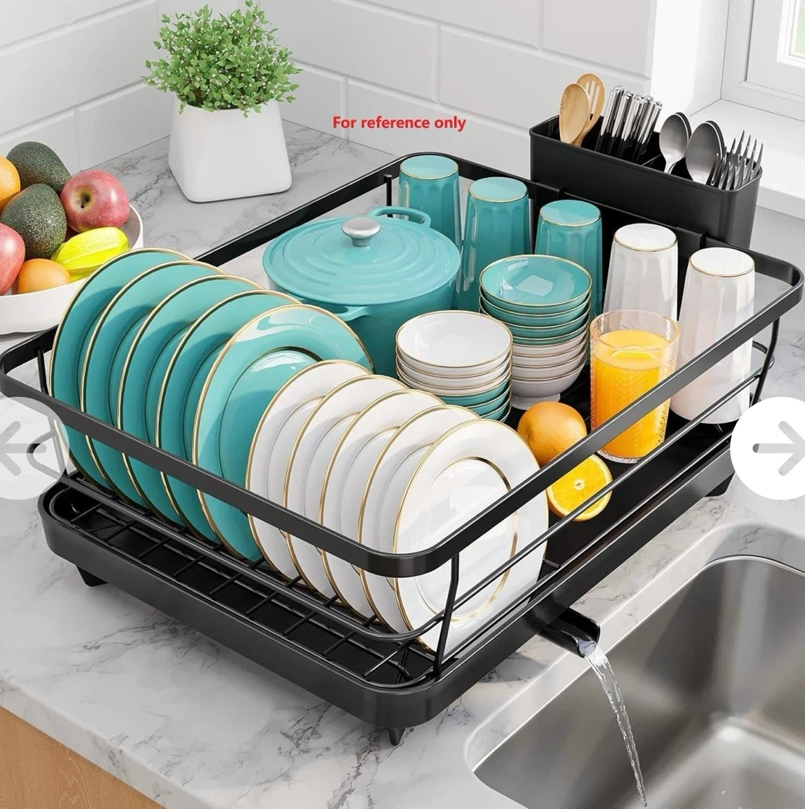Black Kitchen Dish Drying Rack-New