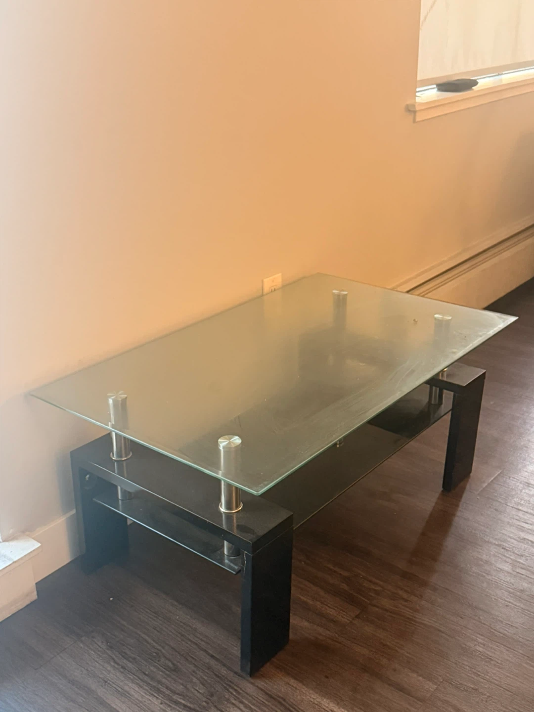 FREE Center Table with Glass Top: Pickup Only - photo 3