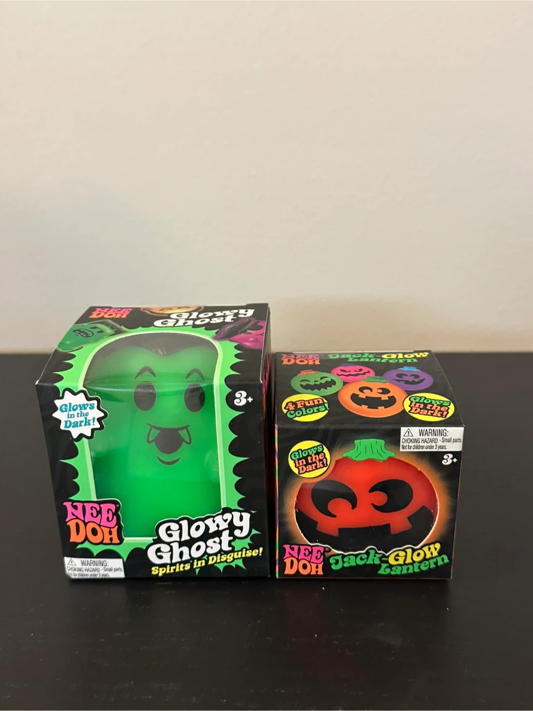 Nee Dohs - Glowy Ghost and Jack-Glow Lantern - BNIB