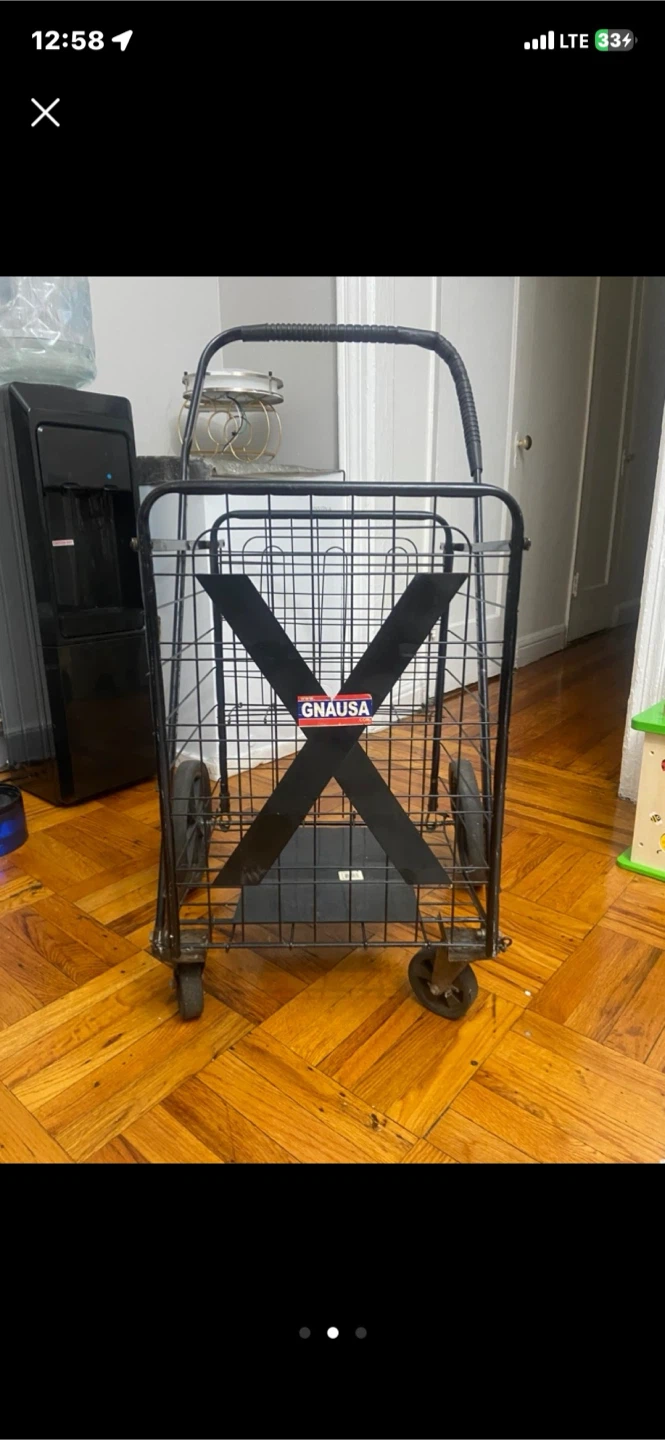 GNAUSA Metal Shopping Utility Cart
