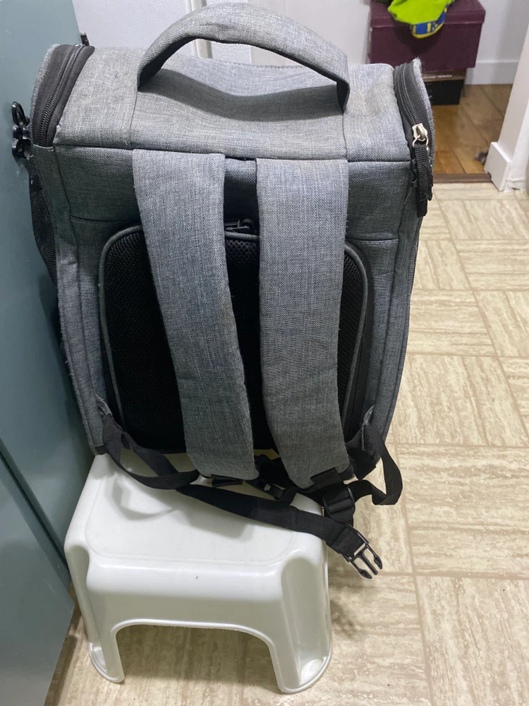Grey Pet Carrier Backpack - photo 2