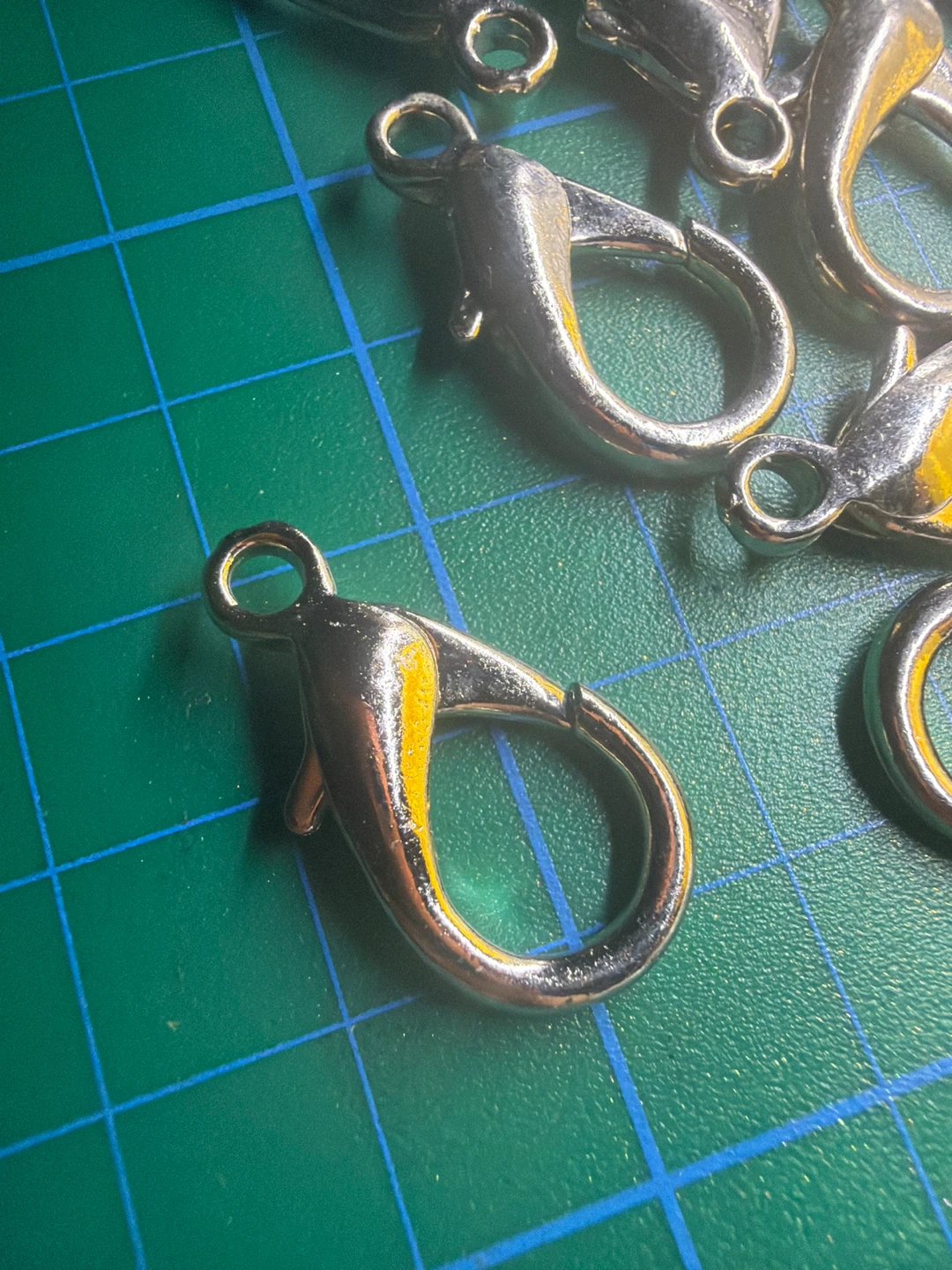 1 dozen of large Silver-Tone Lobster Clasps - photo 2