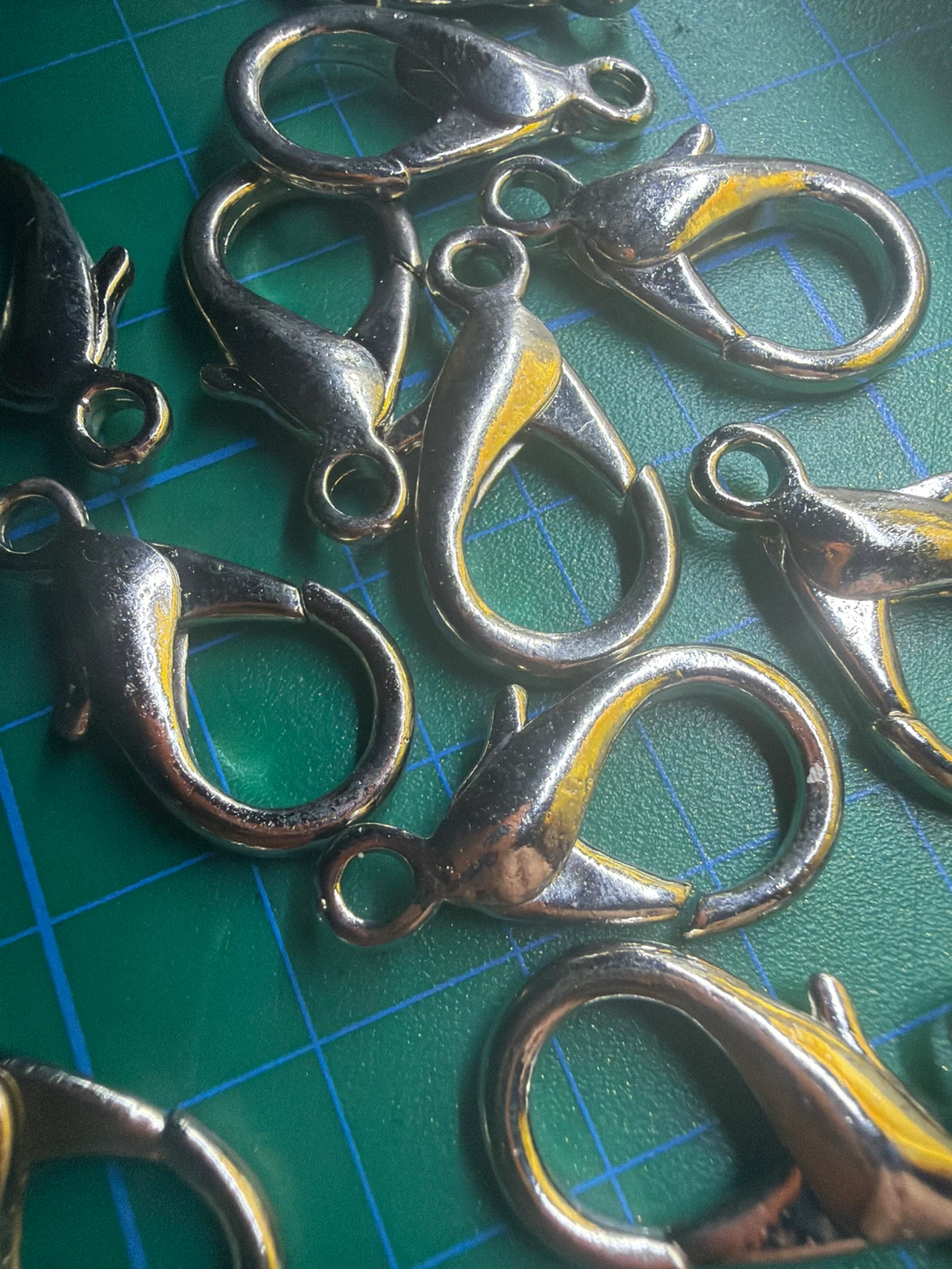 1 dozen of large Silver-Tone Lobster Clasps - photo 3