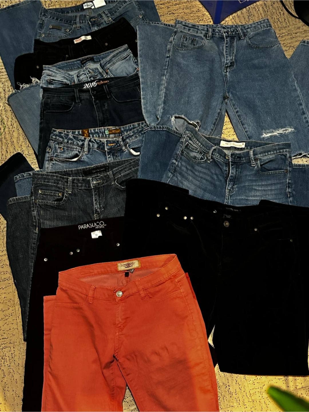 10x Women's Jeans Bundle - CK, AG, Silver, Parasuco