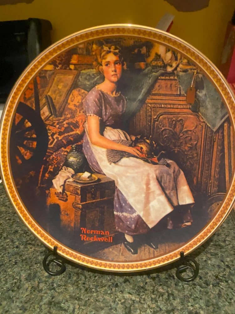 Norman Rockwell Dreaming in the Attic Collector Plate