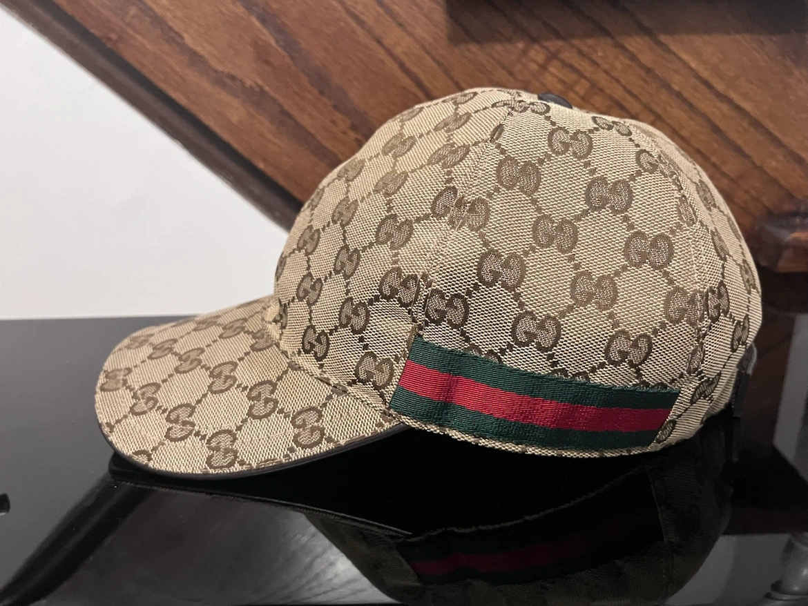 Authentic Gucci GG Canvas Web Baseball Hat - Excellent Condition - photo 3