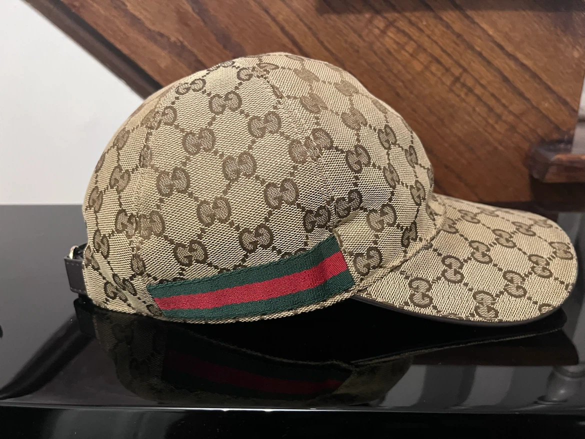 Authentic Gucci GG Canvas Web Baseball Hat - Excellent Condition - photo 4