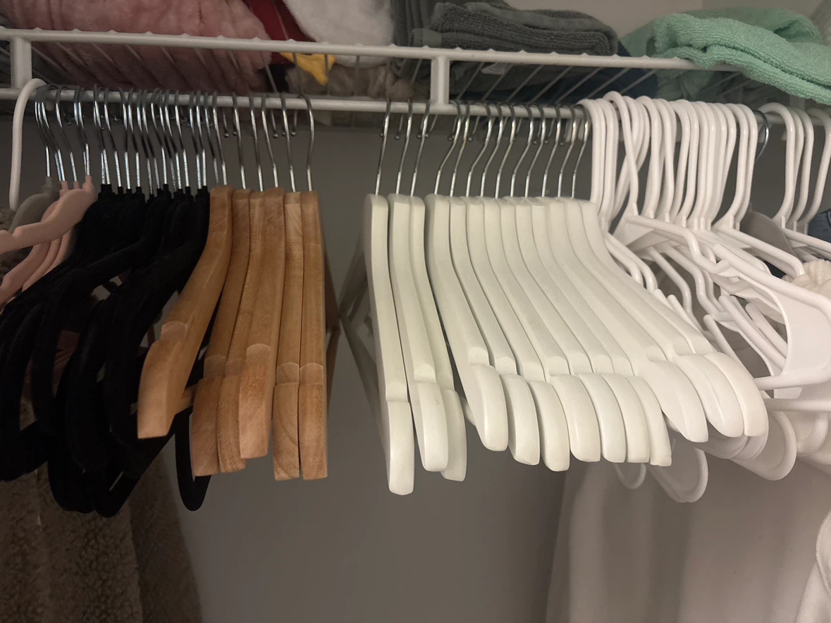Whole bunch of clothes hangers