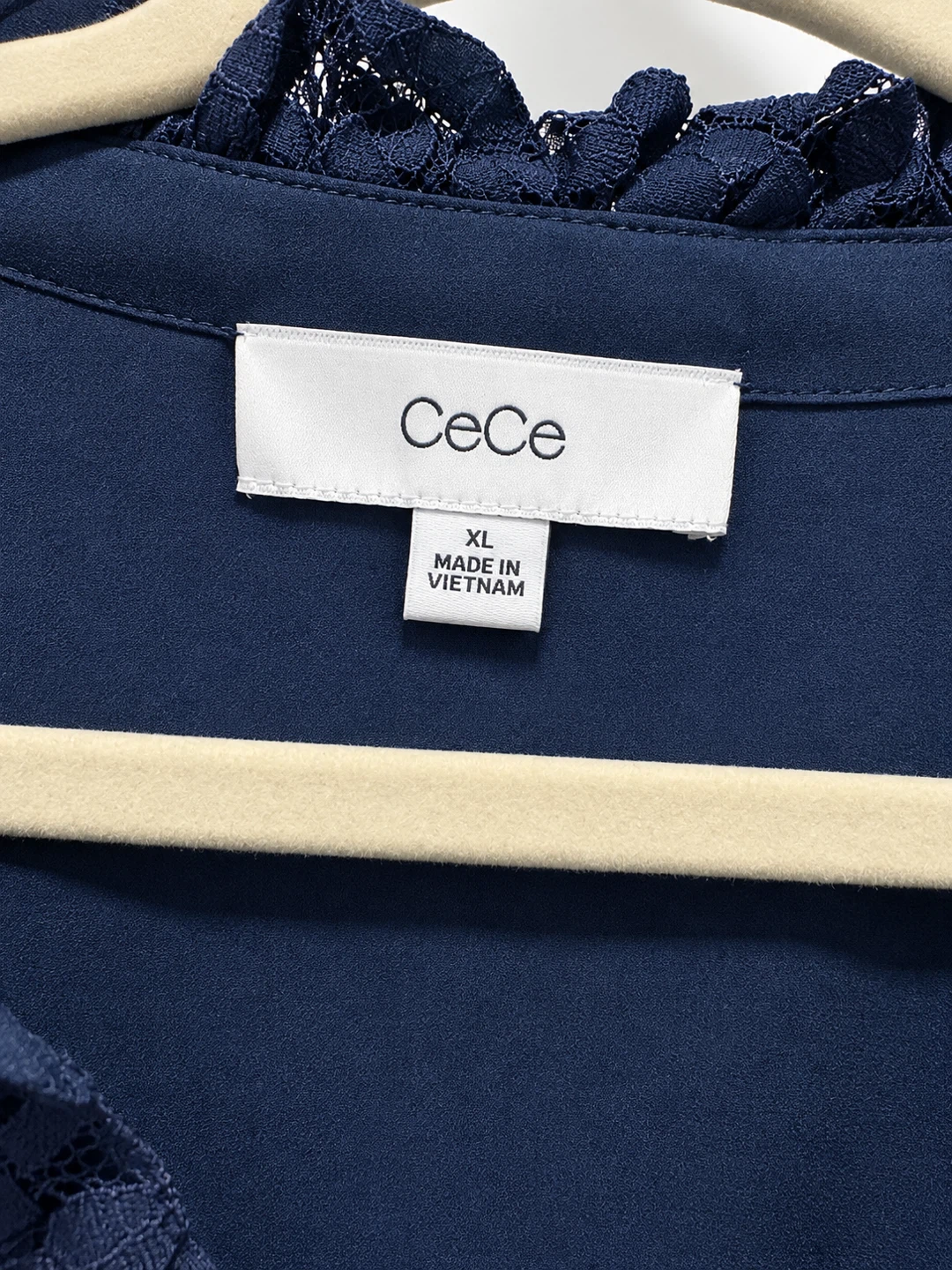 CeCe Navy Lace Tiered Dress XL - BNWT - photo 5