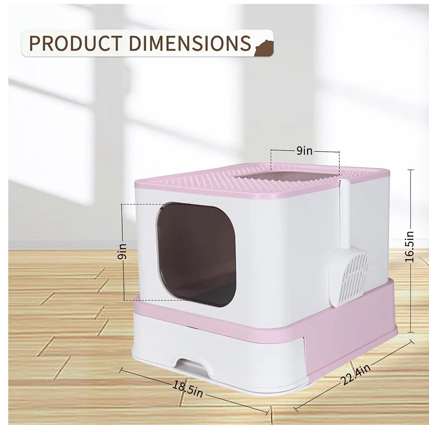 RIZZARI Stainless Steel Enclosed Cat Litter Box NEW! - photo 2