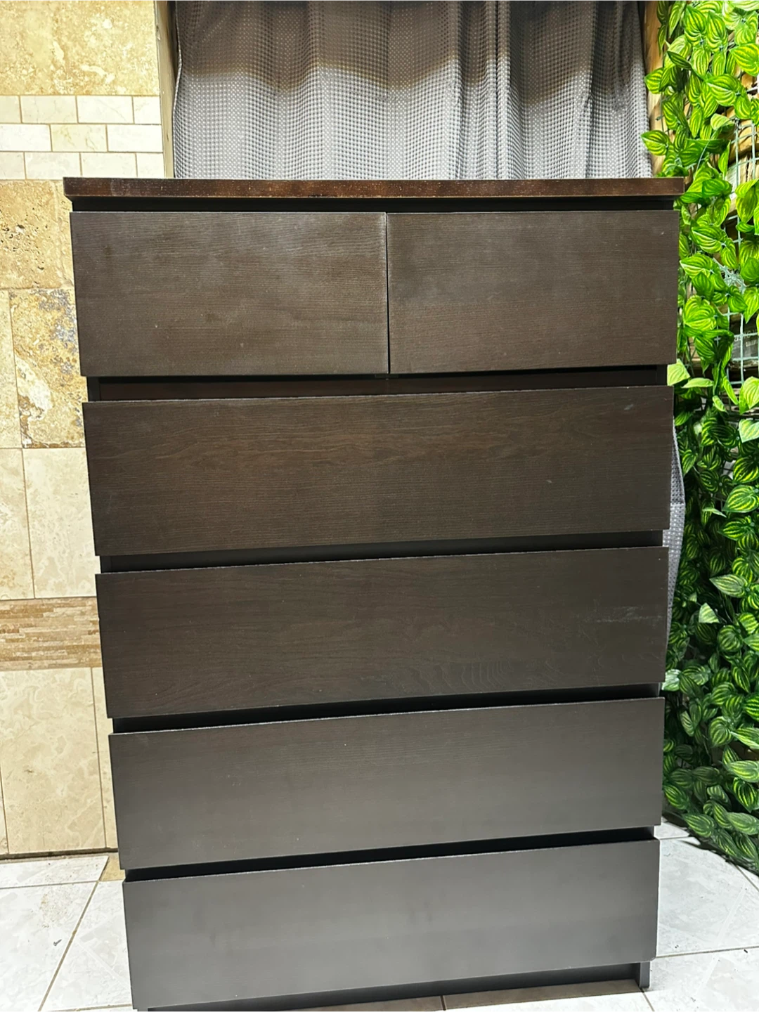 IKEA Dark Brown 6-Drawer Dresser