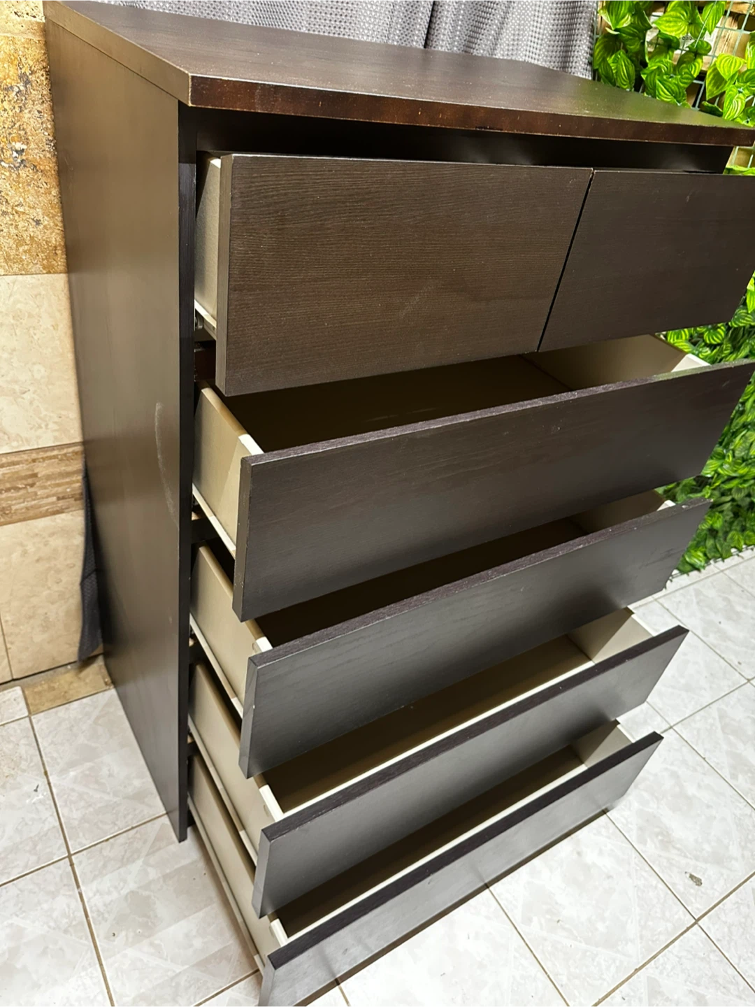 IKEA Dark Brown 6-Drawer Dresser - photo 2
